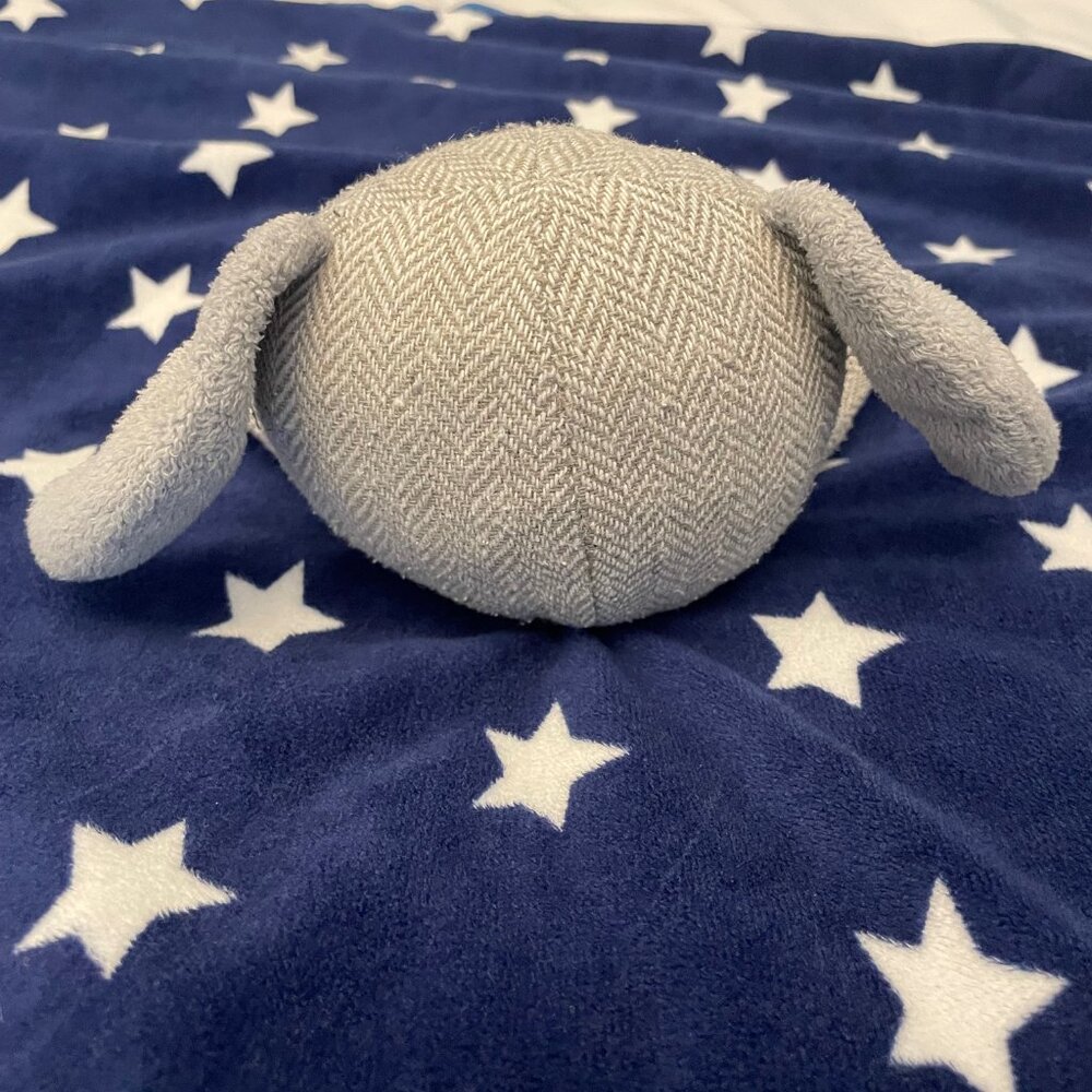 Cloud Island Gray Dog Blue Security Blanket White Stars Lovey 29x28.5” - Picture 9 of 14